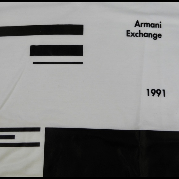 Armani Exchange AX T-Shirt Bundle NWT Graphic Slim Tees Shirts V-neck Striped - Picture 5 of 10